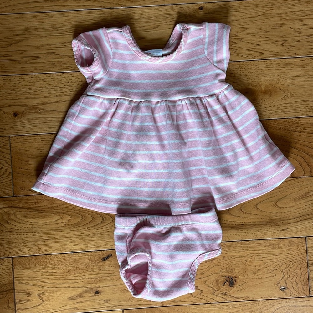 Hanna Andersson pink dress 0-3 months